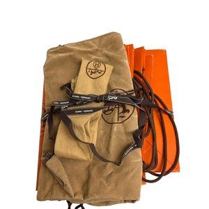 Hermes 5 Paper Shopping Bags and 3 Velvet Dust Bags Medium Empty